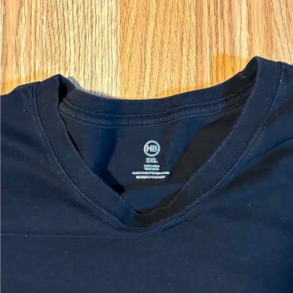 HB Black Cotton Tee - Size 3XL - Picture 3 of 5
